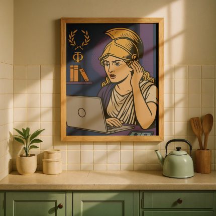 Athena duvar tablosu mutfak dekorasyonunda