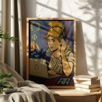 Athena temalı tablo okuma odasında