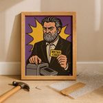 paketli mizahi illüstrasyon tablo