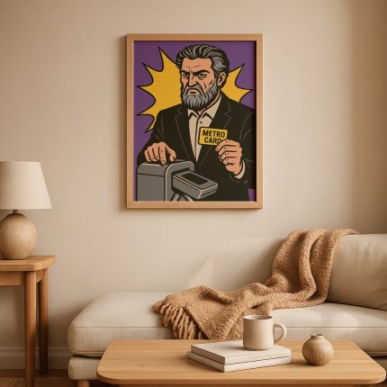mizahi tablo salon dekorasyonu