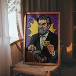 tablo oturma alanında mizahi detay