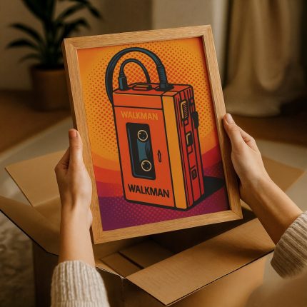 Retro tablo kutudan çıkarılıyor