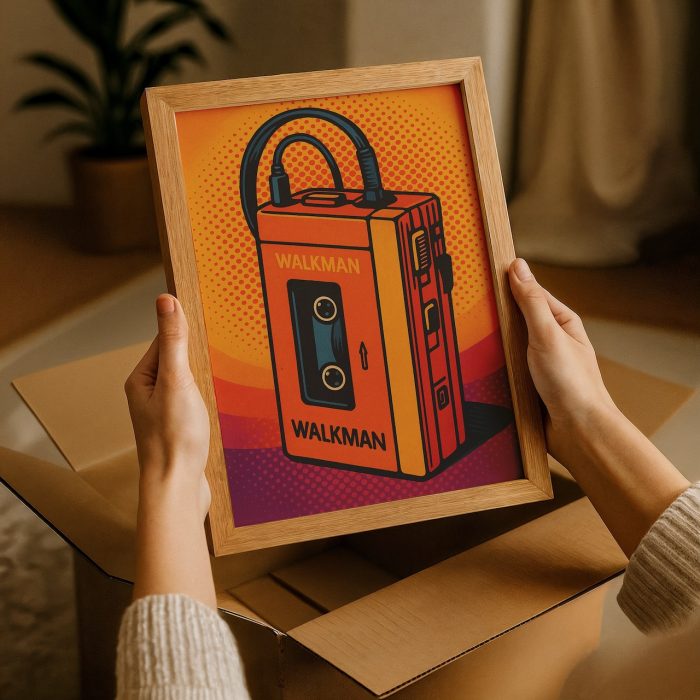 Retro tablo kutudan çıkarılıyor
