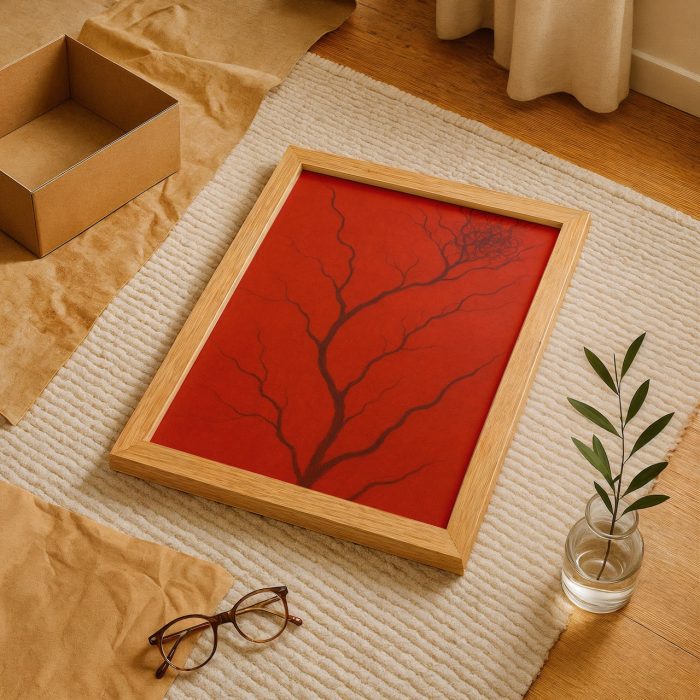 ağaç duvar tablosu paket açılımı