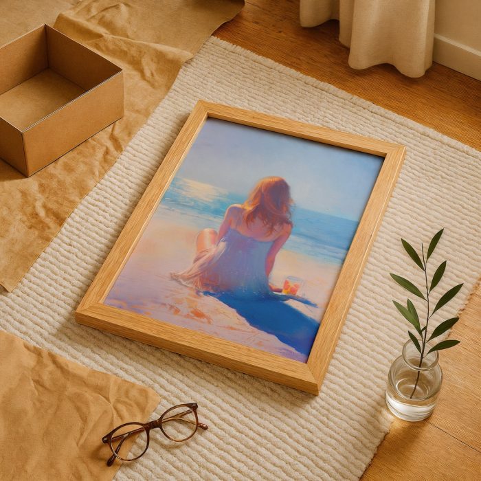 plaj duvar tablosu paket açılımı
