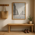 minimalist perspektif tablosu – antre dekorasyonu