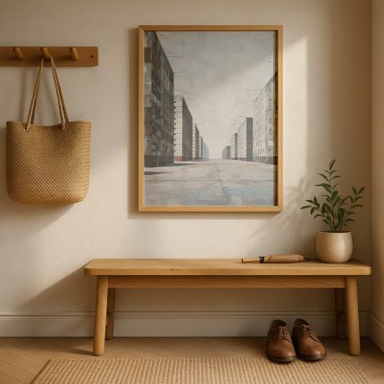 minimalist perspektif tablosu – antre dekorasyonu