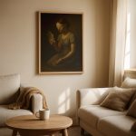 İçsel Körlük tablo salon duvarında