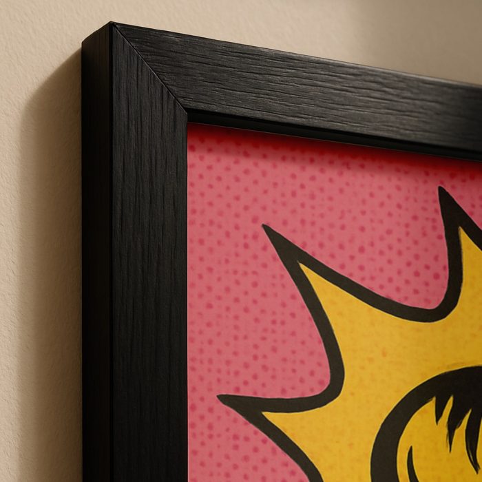 Renkli pop art tablo detay görüntüsü