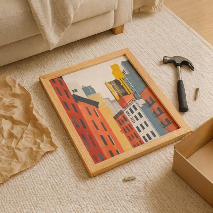 renkli şehir tablosu paket açılımı