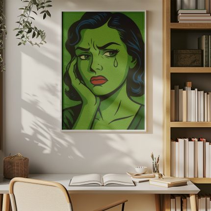 çalışma alanı için pop art tablo