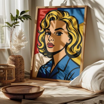 Gün ışığında aydınlanan kadın portresi tablo